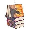 Hallmark Harry Potter Stacked Books with Wand Christmas Ornament,Resin, 2.23 x 2.75 x 2.28 inches, (0002HCM9130)