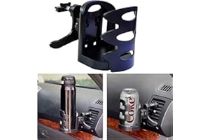 WDEC Samochodowy uchwyt na kubek, regulowany samochodowy uchwyt na kubek, nowy samochodowy uchwyt na napoje uchwyt na odpowietrznik regulowany do puszki na napoje termos kubek do kawy ABS do kubka o