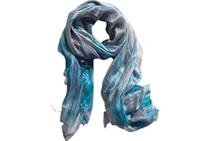 MILLIE & BOO 100% czysty jedwabny szalik szaliki damskie szal chusta ręcznie malowany jedwabny szalik