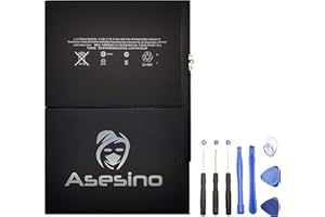 Batteria Asesino compatibile con Apple iPad Air 1/iPad 5 (8827mAh) incluso adesivo + kit strumenti per for A1484, A1474, A1475 [Garanzia 12 mesi]