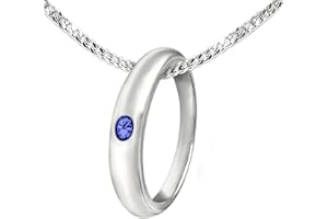 Clever Schmuck Baptême Bague sobre avec pierre précieuse saphir et chaîne 36 cm en argent 925