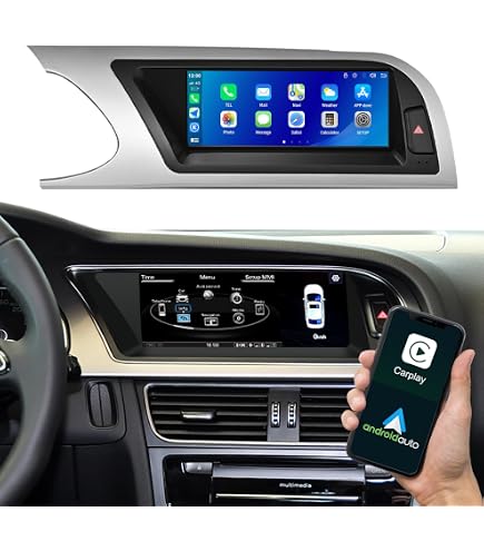 Ninetom 8,9 Inch Autoradio Met Carplay En Android Auto – Voor Audi A4/S4 2009-2016 Met 3G MMI+, Navigatie, Mirrorlink, Camera