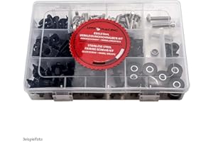 MTP-RACING Verkleidungsschrauben OEM Style passend für Honda CBR1100XX Super Blackbird 1996-2007 Silber Style 2