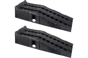 DAYUAN 2 pcs 7 ton Plastic Car Ramps Heavy Duty Garage Ramps for Lifting Automotive Vehicles Workshop Car Service and Repair