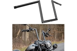 DREAMIZER Guidon Moto Z Bars 25 mm 1" pour Drag Custom avec 10 Pouces de Hauteur, Compatible avec Harley Honda Yamaha Suzuki Triumph Bobber Chopper Cruisers Sportster.