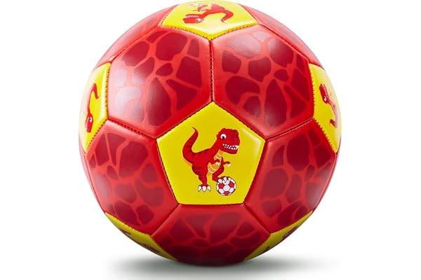hahaland Ballon de Football Taille 3 avec Pompe à Bille et Sac en Filet, Jouets Extérieur Football pour Enfants Garçon Fille, Jouets de Sport Adaptés pour Cadeau d'anniversaire Noël