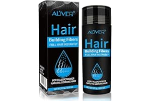 DJJVGHPX Fibras Capilares (negro),27.5g,Hair Building Polvos Tratamiento de Pérdida de Cabello para Mujeres y Hombres, Espesante e Cabello Retoca Raices y Canas Disimula al Instante Calvicie