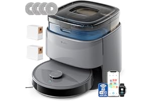 Lefant M3 Max Robot Aspirateur Laveur 20 000 Pa, Station Multifonctionnelle, Double Serpillière Rotative 200 TR/Min & Relevable 9mm, Navigation dToF, Évitement d'obstacles PSD, 220min, 5G/2.4G