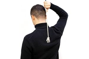 I-Total - Rozciągliwy Drapak do Pleców | Rozszerzalny, aby Dotrzeć do Trudno Dostępnych Miejsc | Design w Kolorze Czarnym i Srebrnym | Przenośny i Wygodny | Metal i Plastik, Srebrny/Czarny