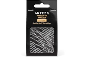 ARTEZA Pinzette per marcatura, coppia singola, in acciaio inox, pennino per pennarelli con punte rimovibili, per pennarelli alcolici, pennarelli a gesso e pennarelli per vernice