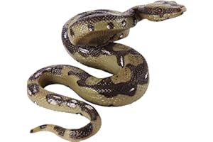 STOBOK Alta Simulación Python Modelo de Juguete Gran Serpiente Realista de Halloween Tricky Creepy Prank Scary Snake Toy