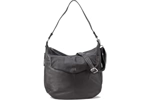 BIBA Torebka damska ze skóry naturalnej Boho Leather Jersey X JEX5L Krótki długi uchwyt zamek błyskawiczny Legalna skóra bydlęca