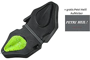 Jenzi moule à pâte à truite en forme de goutte + autocollant Petri Heil offert Autocollant et moule pour appâts