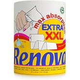 Renova - Maxiabsorption, XXL Kitchen Rolls, Triple, White - 1 Roll | 1 XXL roll corresponds to 3 standard rolls (1=3), extra