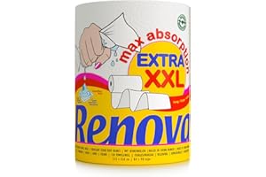 Renova Essuie-tout Extra XXL|1 rouleau| 1 rouleau XXL = 3 rouleaux standard|2 plis blanc