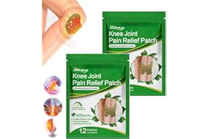 LONNALEE Knee Pain Relief Patches,24Pcs Wormwood Herbal Deep Heat Patches for Arthritis, Muscle Soreness, and Blood Circulation,Long Lasting Heat Plaster Pads for Knee, Back, Neck, Shoulder Inflammation