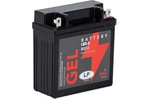 LP BATTERIES LANDPORT Batterie LB5-3 Gel 12V 5Ah kompatibel für Simson S51 S50 S53 S70 SR50 SR80, Yamaha RD 350, Malaguti F15