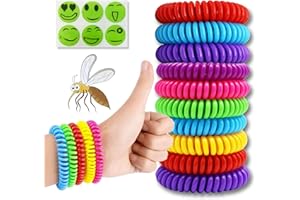 MAGISEL Braccialetto Antizanzare, Braccialetti Repellenti per Zanzare, Confezione braccialetti repellenti per zanzare, Naturale Zanzara Insetti per Bambini,Uomini e Donne Interno ed Esterno,10 Pezzi