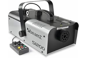 BeamZ S1200 MKII Nebelmaschine 1200 Watt Fogger, Party Rauchmaschine, Fog Machine mit Intervall Timer, 2,5 Liter Tank, Disco Smoke Machine für DJs, Nebelmaschine Halloween, Hochzeiten, Partys