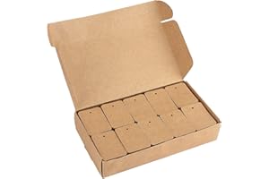 ‎JIJACRAFT jijAcraft Kraftpapier Anhänger Etiketten Preisschilder 35mm*50mm, für Kunsthandwerk Partygeschenke, 1000 Stück, Braun
