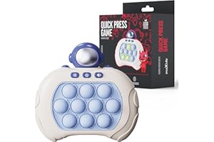 Maxlife Juego PopIt Electrónico Astronauta – Mejora la Memoria la Concentración y la Destreza - Juego Pop It Electronico con 999 Niveles y 4 Modos de Juego - Juguete Antiestres Niños