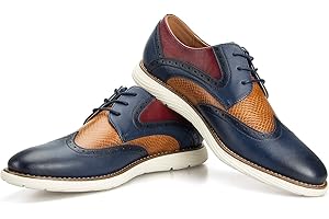 JITAI Hommes Chaussures Oxford Chaussures Casual Chaussures À Lacets Légères pour Hommes Mode