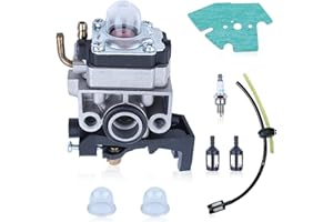 Haishine Carburador Kit para Motor Desbrozadora para Honda GX25 GX35 GX 25 35 HHT35 HHT35S FG110 con Junta de Manguera Kit de Bujías para Accesorios de Repuesto de Filtro de Combustible