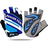 FINGER TEN Guanti Ciclismo Corto Mezze Dita Bambini per 2-10 anni Guanti da Bicicletta per Bambine Ragazzo Ragazza Bici Mount