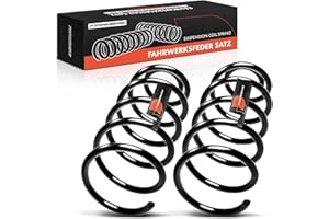 Frankberg 2x Coil Spring Front axle Left Right Compatible with Golf IV 1J1 1997-2005 New Beetle Convertible 1Y7 2003-2010 Replace# 1J0411105AL
