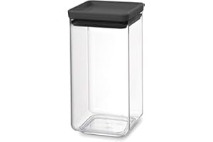 Brabantia Barattolo, Plastica, Dark Grey, 1.6 L