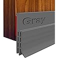 NIXUIO Door Bottom Draft Seal Strip Self Adhesive, Under Door Draft Stoppers for Noise Proof, Patio, Dust, Door Insulation Energy Saving, 39" L x 2" W (100 cm L x 5 cm W) (Grey)