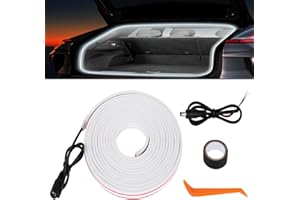 BLAUHAUS Kofferraum lichtleiste,automatischer Sensor Tail Box Light Strip,Kofferraum led Streifen,kofferraumbeleuchtung led,Dynamic Flowing car Trunk Light Strip, Passend für alle Modelle (Weiß, 2m) (Weiß)