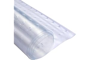 PriceKingX Heavy Duty Carpet Protector Floor Mat - Clear Vinyl Plastic Carpet Protector - Home Hallway Kitchen Runner Waterproof Transparent Vinyl Roll (8 FT x 27 INCH)