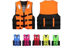 ZGantrix Swim Jacket - Paddle Board Life Jacket for Adult Adjustable Buoyancy Aids Swim Safety Snorkeling Vest for Kayaking Floatation Device Surfing Outdoor WaterSports(Orange,XL)