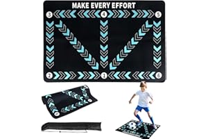 Asheyya Football Training Mat, 60 X 90cm Child Anti Skid Carpet Soccer Football Mastery Mat Auxiliary Props