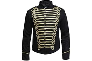 Pamposh Steampunk Hussar Napoleon Military Drummer Parade Jacket