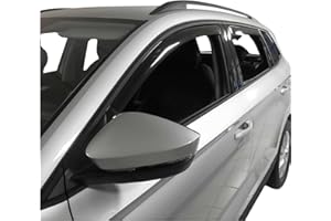 ‎OMAC OMAC Windabweiser Regenabweiser kompatibel mit Skoda Karoq 2018-2025 Dunkel Acryl 4tlg