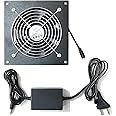 FourDot Cabinet Cooling Fan System 6 inches Single 120mm 5inch Fan with adapter for HomeTheater