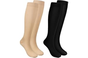 Losvcbcx (2/4/6/7 Pairs Compression Socks for Women & Men 15-20 mmHg is Best Athletic & Medical for Running Flight Travel Nurses