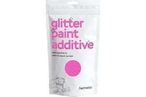 Hemway | Glitter pintura Aditivo para emulsión a base de pinturas al agua 100g (rosa bebé)