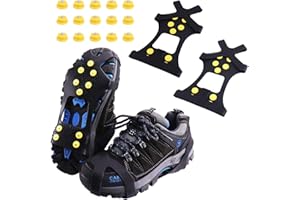 ‎RAKARAKA Rakaraka Schuhspikes,Schuhkrallen,Steigeisen,Schuh Spikes für Bergschuhe,mit einem 15er-Pack Ersatz-Schneespikes für Damen,Herren und Kinder