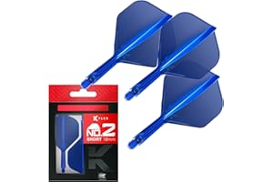 Target Darts K Flex Plumas y Cañas Integradas, No.2 | Pack De 3 K-Flex - No2, Kflex All In One Plumas y Cañas Moldeadas Dardos Longitudes: Corto, Intermedio y Medio | Accesorios Profesionales Dardos