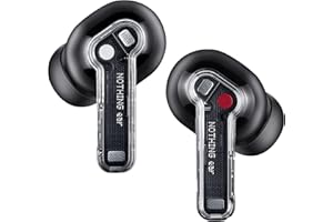 Nothing Ear kopfhörer kabellos Bluetooth mit Hi-Res-Audio, Aktive Geräuschunterdrückung, Fortgeschrittener Equalizer, und bis zu 40,5 Stunden Wiedergabezeit - Schwarz