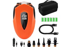 GXPJYCFOB 20 PSI Pompa Elettrica Sup ad Alta Pressione, Pompa ad Aria Elettrica, 12000 mAh, Pompa Sup Ricaricabile, Auto-off, SUP Air Pump, Gonfiaggio Intelligente per Schede SUP, Kayak, Ali, Grago