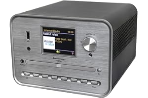 Soundmaster ICD1050SW Stereoanlage Internetradio WLAN 2,4/5 GHz DAB+ Bluetooth CD-Player USB MP3 APP Farbdisplay Wecker