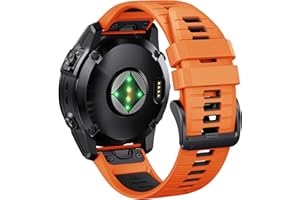 ANBEST Pasek do zegarka Garmin Fenix 6 Pro / Fenix 7 Pro / Fenix 5 / Fenix 6/7, 22 mm Quick Fit, zapasowy pasek do zegarka Forerunner 945/965/955/EPIX 2/Instinct 2/Approach S62/S60, silikonowy pasek