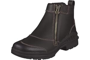 ARIAT Womens Barnyard Side Zip Boot - Brown -