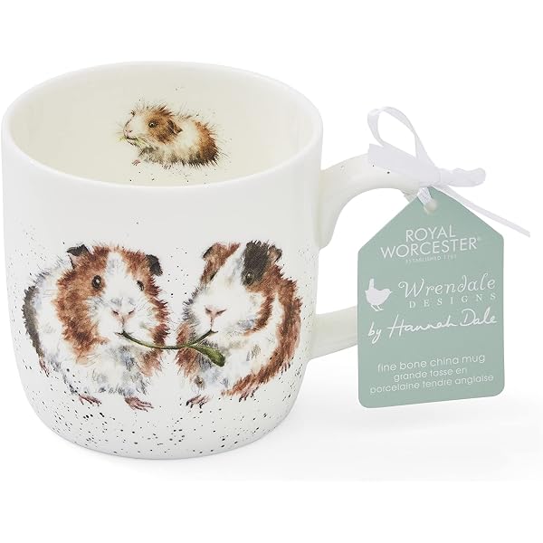Wrendale Designs Schlüsselanhänger 'Dandy Day' – Meerschweinchen-Design, Zinklegierung Mit Harzoberfläche, 4x8 Cm
