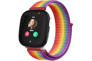 Niboow Nailon Correa para Xplora X6 Play, Niños y Niñas Reloj Inteligente para NiñOs Respirable Ajustable Deportiva Repuesto Velcro Correa para Xplora X6 Play