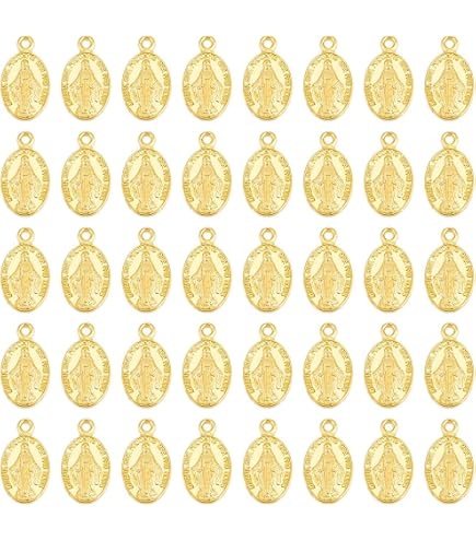 16 Charms Notre-Dame En Acier - Doré Et Argenté, 17.5mm | Pour DIY Bijoux : Colliers, Bracelets...